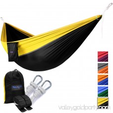 Yes4All Single Lightweight Camping Hammock with Strap & Carry Bag (Orange/Grey) 566638042